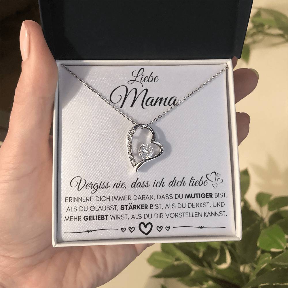 Liebe Mama "Erinnere Dich" - Herzkette