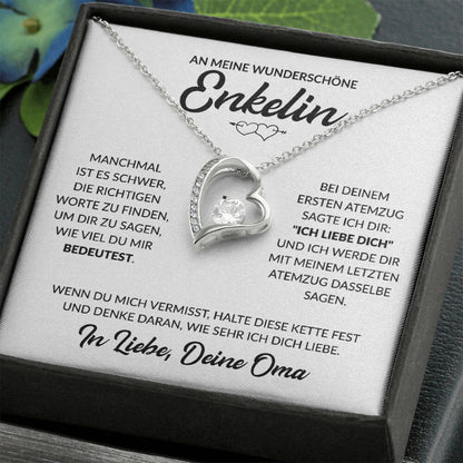 Enkelin Geschenk von Oma - Herzkette