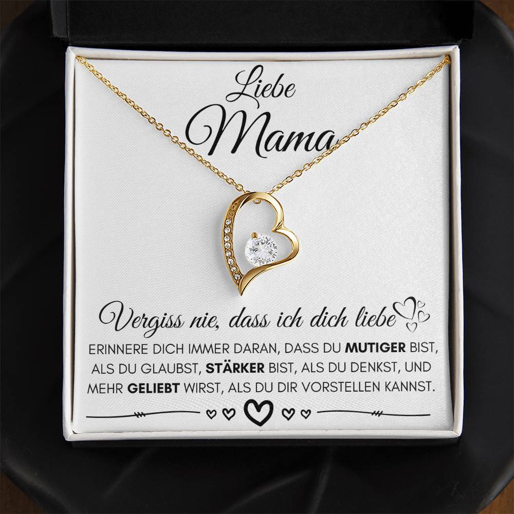 Liebe Mama "Erinnere Dich" - Herzkette