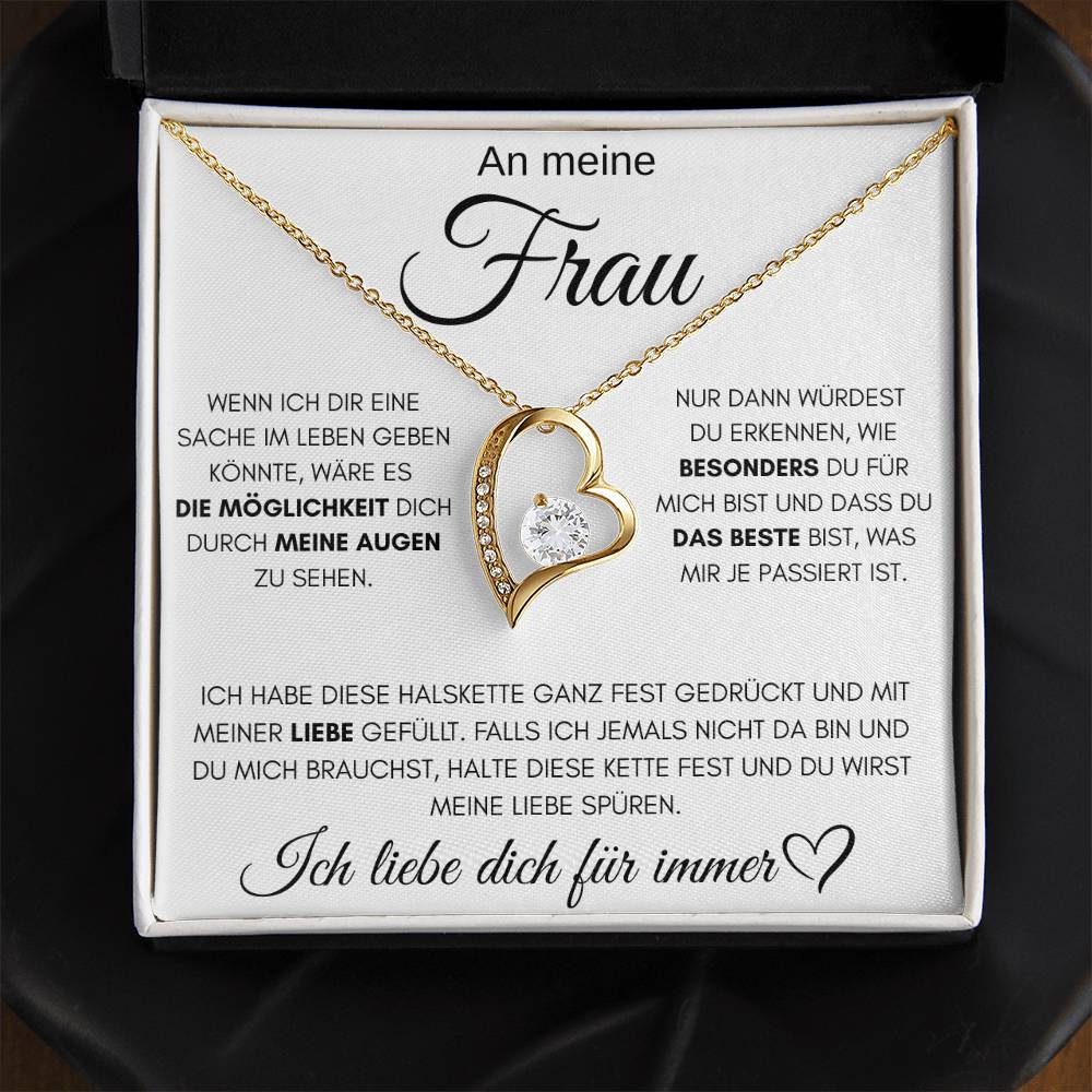 An meine Frau "das Beste" - Luxus Halskette
