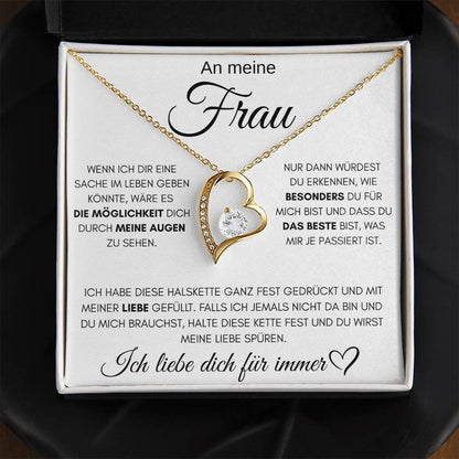 An meine Frau "das Beste" - Luxus Halskette