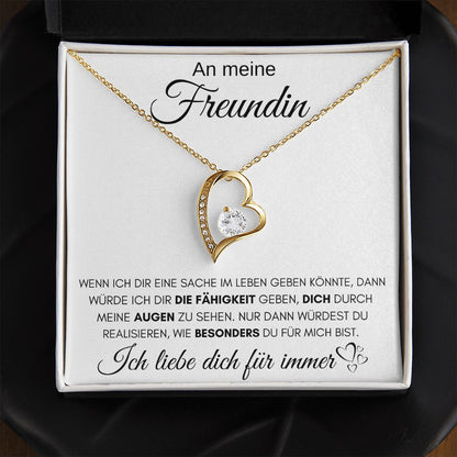 An meine Freundin "Fähigkeit Geben" - Luxus Halskette