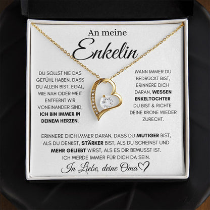 Enkelin "Immer in deinem Herzen" - Luxus Halskette