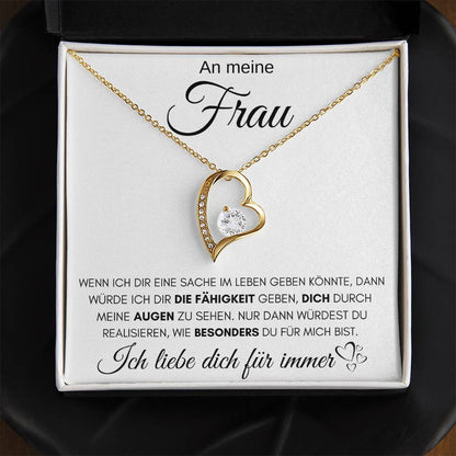 An meine Frau "Fähigkeit Geben" - Luxus Halskette