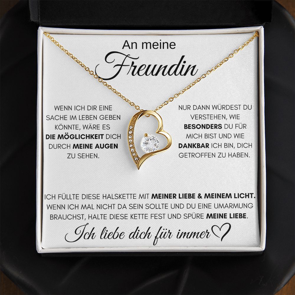 An meine Freundin "Liebe & Licht" - Luxus Halskette