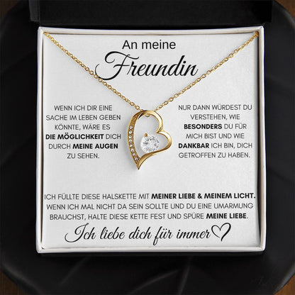 An meine Freundin "Liebe & Licht" - Luxus Halskette