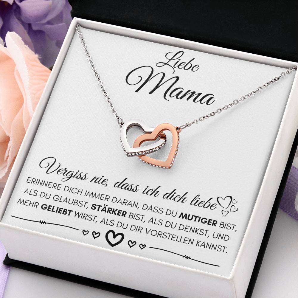 Liebe Mama "Erinnere Dich" - Herzenkette