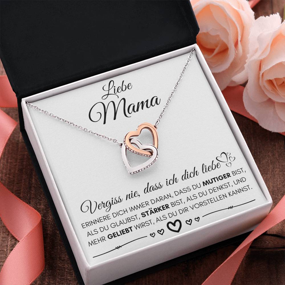 Liebe Mama "Erinnere Dich" - Herzenkette