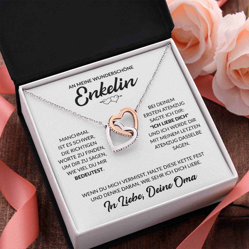 Enkelin Geschenk von Oma - Herzenkette
