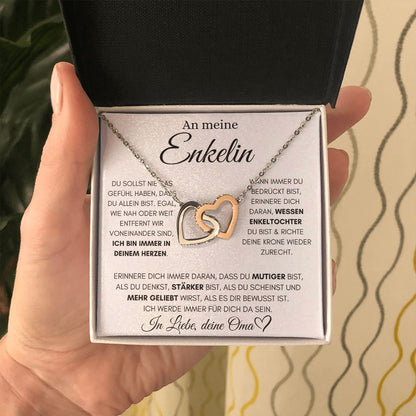 Enkelin "Immer in deinem Herzen" - Herzenkette