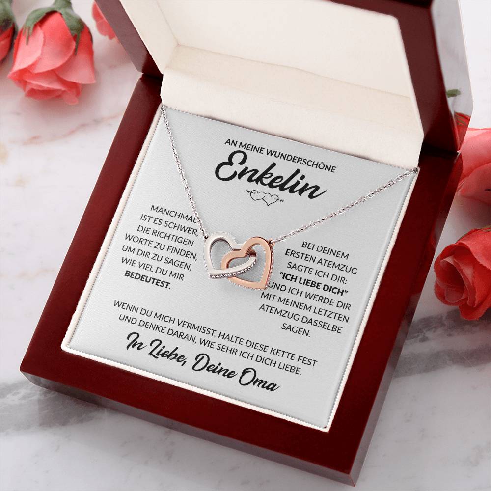 Enkelin Geschenk von Oma - Herzenkette