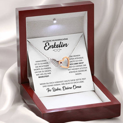Enkelin Geschenk von Oma - Herzenkette