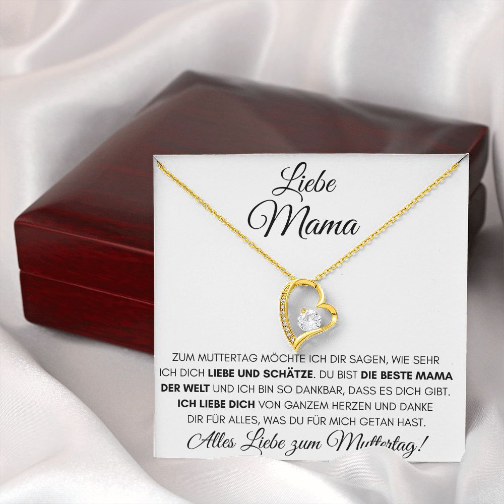 Alles Liebe zum Muttertag - Luxus 18K Gelbgold Halskette