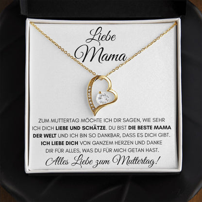 Alles Liebe zum Muttertag - Luxus 18K Gelbgold Halskette