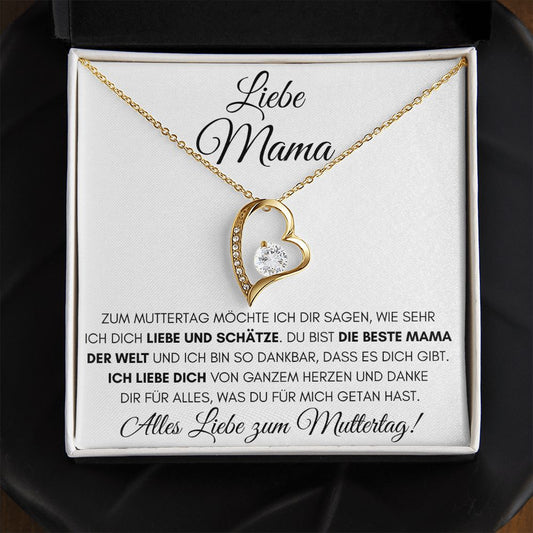 Alles Liebe zum Muttertag - Luxus 18K Gelbgold Halskette