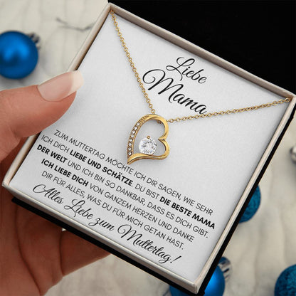 Alles Liebe zum Muttertag - Luxus 18K Gelbgold Halskette